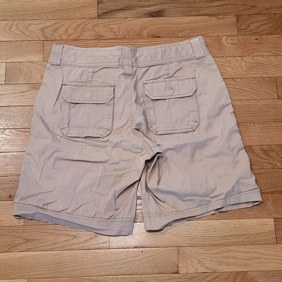 Athleta Coastal Cargo Convertible Hiking Shorts - Tan - Size 4 - Picture 2 of 9